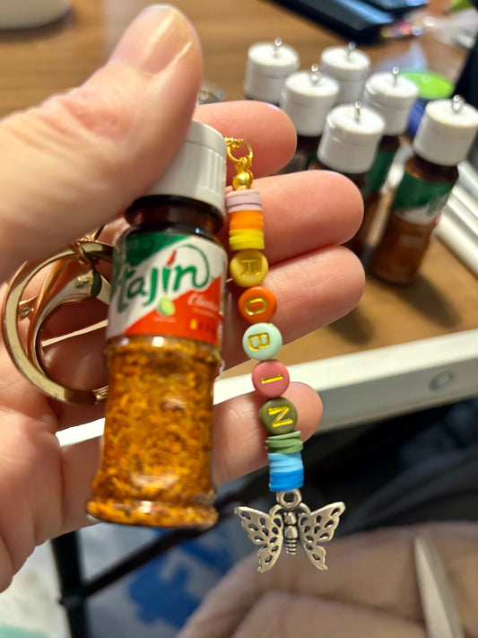 Personalized Tajin key chain