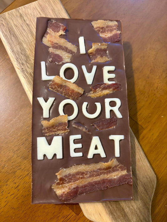 Personalized Bacon Chocolate Bars - Large size