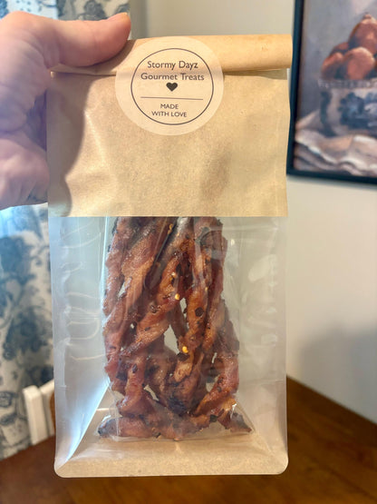 Gourmet bacon jerky twists - 22 flavor choices