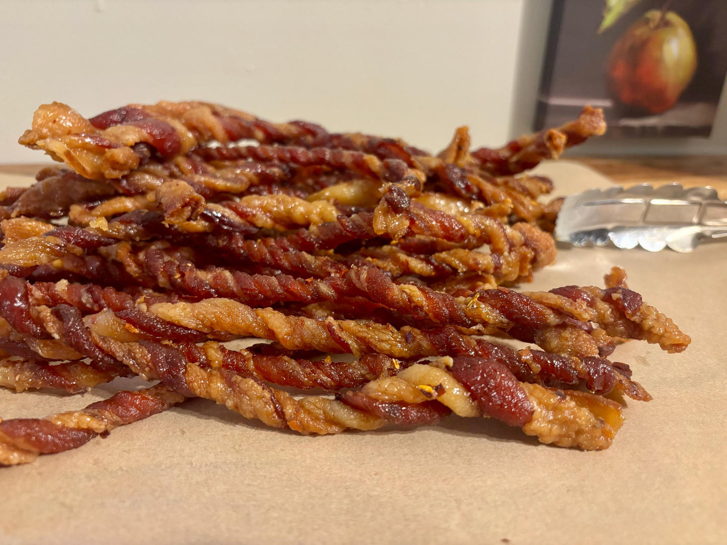 Gourmet bacon jerky twists - 22 flavor choices