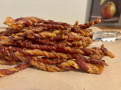 Gourmet bacon jerky twists - 22 flavor choices